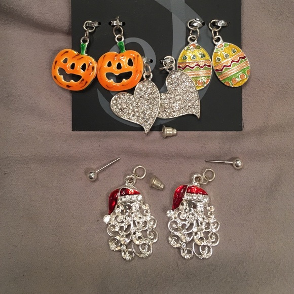 Interchangeable Pierced Earrings for Holidays - Picture 3 of 4